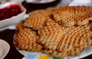 lumberjack café waffles and spread
