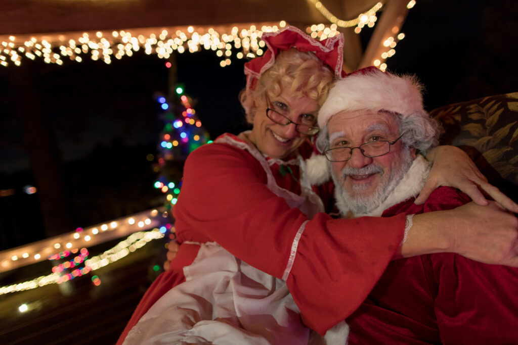 Mr and Mrs Clause celebrate Christmas in Big Bear