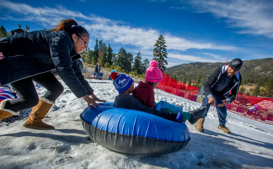 Snowtubing at Big Bear