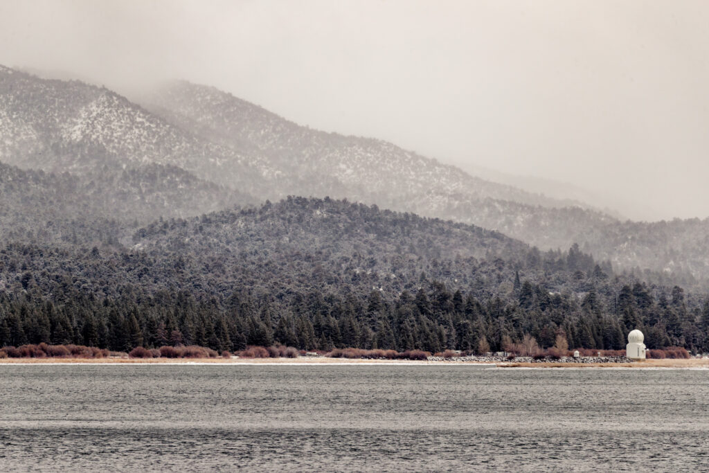 snowy Big Bear Lake