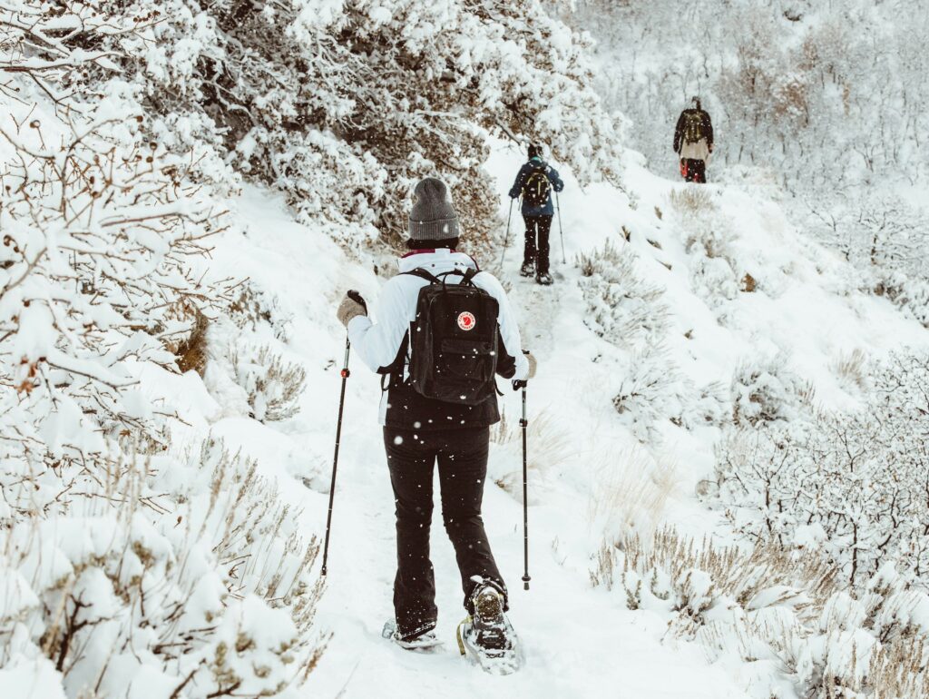 Experience snowshoe hiking in Big Bear