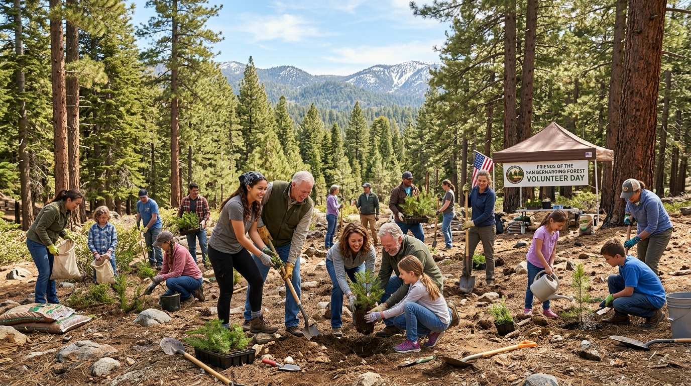 Green Thumbs Forest Restoration Volunteers Big Bear 2026